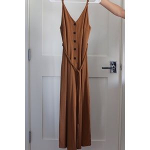 Black & Brown striped jumpsuit